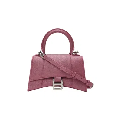 Pre-owned Balenciaga Xs Hourglass Top Handle Bag 'sweet Pink'