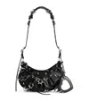 Balenciaga Borsetta A Tracolla Le Cagole Xs Con Lavorazione Coccodrillo E Strass Da Donna In Nero In Black