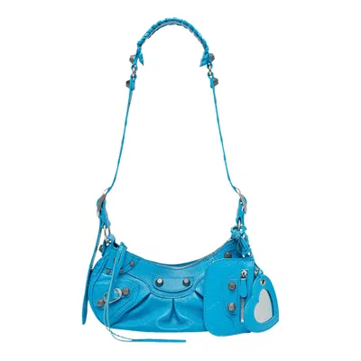 Pre-owned Balenciaga Xs Le Cagole Shoulder Bag 'blue'