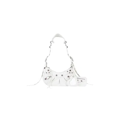 Pre-owned Balenciaga Xs Le Cagole Shoulder Bag 'optic White'