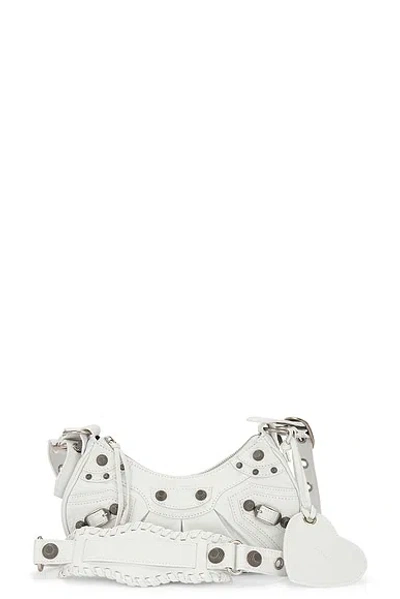 Balenciaga Le Cagole Xs Shoulder Bag In Optic White