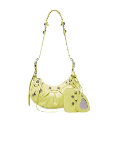 Balenciaga Borsa A Tracolla Le Cagole Xs Da Donna In Lime In Yellow