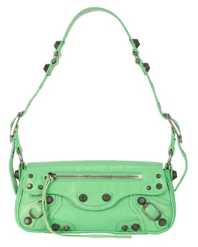 Balenciaga Light Green Lambskin Le Cagole Mini Sling Xs Shoulder Handbag