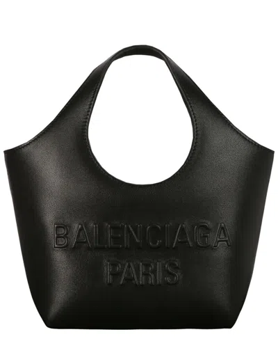 Balenciaga Xs Mary Kate Leather Tote In Black