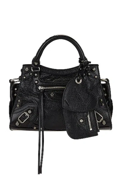 Balenciaga Xs Neo Cagole Bag In Black
