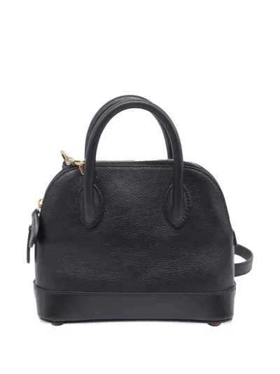 Pre-owned Balenciaga Xxs Ville Leather Tote Bag In Black