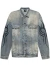 Balenciaga Y2k Denim Jacket In 蓝色