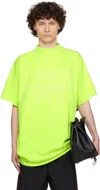 Balenciaga Yellow 3b Liquefied Oversized T-shirt In Green