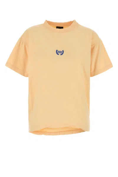 BALENCIAGA YELLOW LAUREL CLASSIC BOXY T-SHIRT