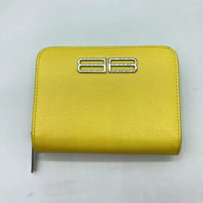 Pre-owned Balenciaga Yellow Wallet (bi-fold) ()