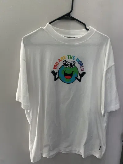 Pre-owned Balenciaga You Are The World Shirt In White