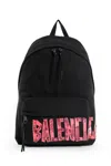 Balenciaga Logoed Explorer Backpack In Black