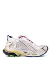 Balenciaga Men White Gradient Runner Sneakers