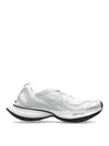 Balenciaga Two-tone Mesh And Fabric Circuit Sneakers In White