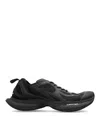 Balenciaga Black Mesh And Rubber Circuit Sneakers In Black