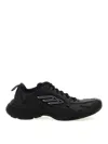 Balenciaga Men 'monday' Black Low Top Sneakers With Logo Detail And Embossed Size On The Rear In Lea In Black
