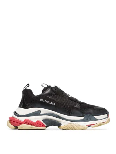 Balenciaga Triple S Sneakers In Black