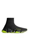 Balenciaga Speed 2.0 High-top Sneakers In Black