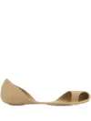 Balenciaga Flat Sole Open Toe Eva Zero Sneakers In Brown