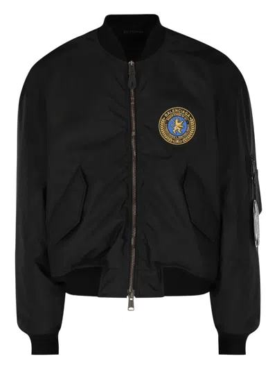 BALENCIAGA ZIP APPLIQUÉ JACKET
