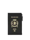 Balenciaga Passport Long Wallet 1 Ticket In Black