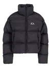 Balenciaga Quilted Jacket With High Collar And Pockets In Black
