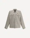 Balenciaga Zip Shirt In Gray
