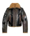 Balenciaga Zip-up Distressed Jacket In Black