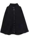 Balenciaga Zip-up Hooded Jacket In Blue