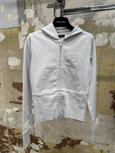 Balenciaga Zip-up Hooded Sweatshirt In Animal Print