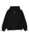 Balenciaga Zip-up Hoodie In Black