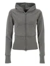 Balenciaga Zip-up Hoodie In Gray