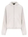 Balenciaga Zip-up Hoodie In Neutral