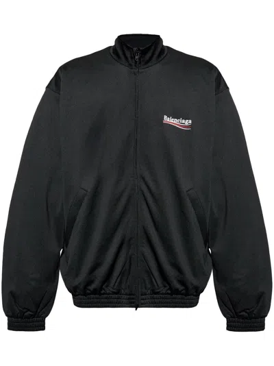 Balenciaga Zip-up Jacket In Black
