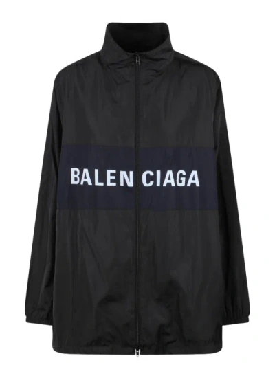 Balenciaga Zip-up Jacket In Black