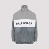 Balenciaga Zip-up Cotton And Polyester Jacket In Deep Blue
