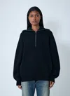 Balenciaga Zip-up Sweater In Black