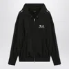 Balenciaga Black Zip-up Sweatshirt Loop Sports Icon In Black