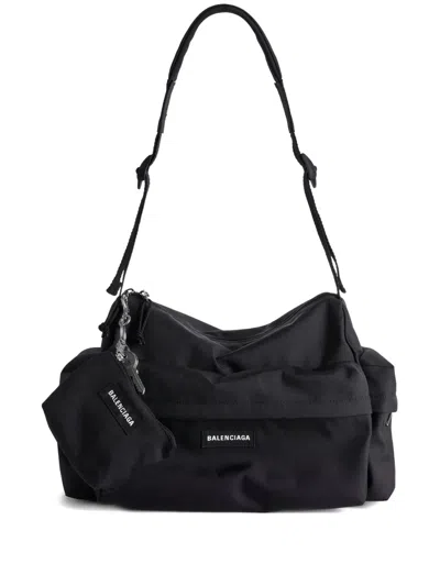 Balenciaga Zipped Pouch Charm In Black
