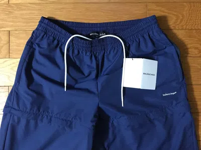 Pre-owned Balenciaga Zipped Tracksuit Pants In Blue