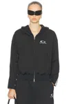 Balenciaga Black Zip-up Sweatshirt Loop Sports Icon In Black