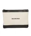 Balenciaga Zipper Logo Printing Handbag In White