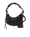 Balenciaga Zipper Shoulder Bag In Black