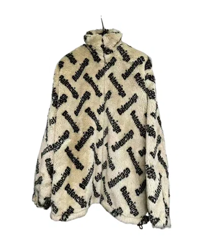 Balenciaga Zippered Casual Jacket In Brown