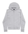 BALENCIAGA ZIP-UP HOODIE SLIM FIT IN GREY