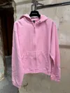 Balenciaga Zippered Hoodie In Pink