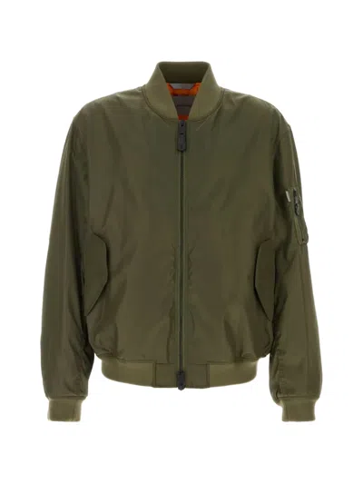 Balenciaga Bomber Jacket Ribbed Cuffs Hem Sleeve Pocket In Multi