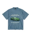 Balenciaga Lamborghini Oversized Printed Cotton-jersey T-shirt