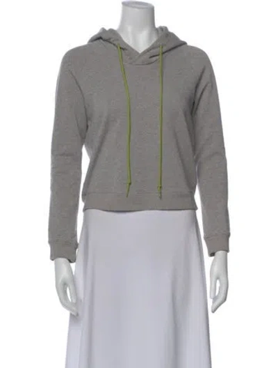 Pre-owned Balenciaga .paris Crew Neck Hoodie In Gray