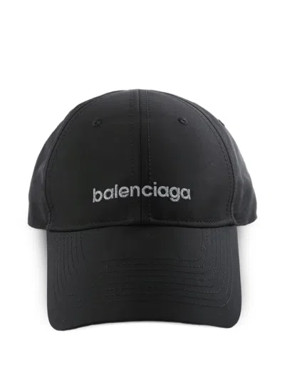 Balenciaga -style Athl Mini Cap For Men In Black